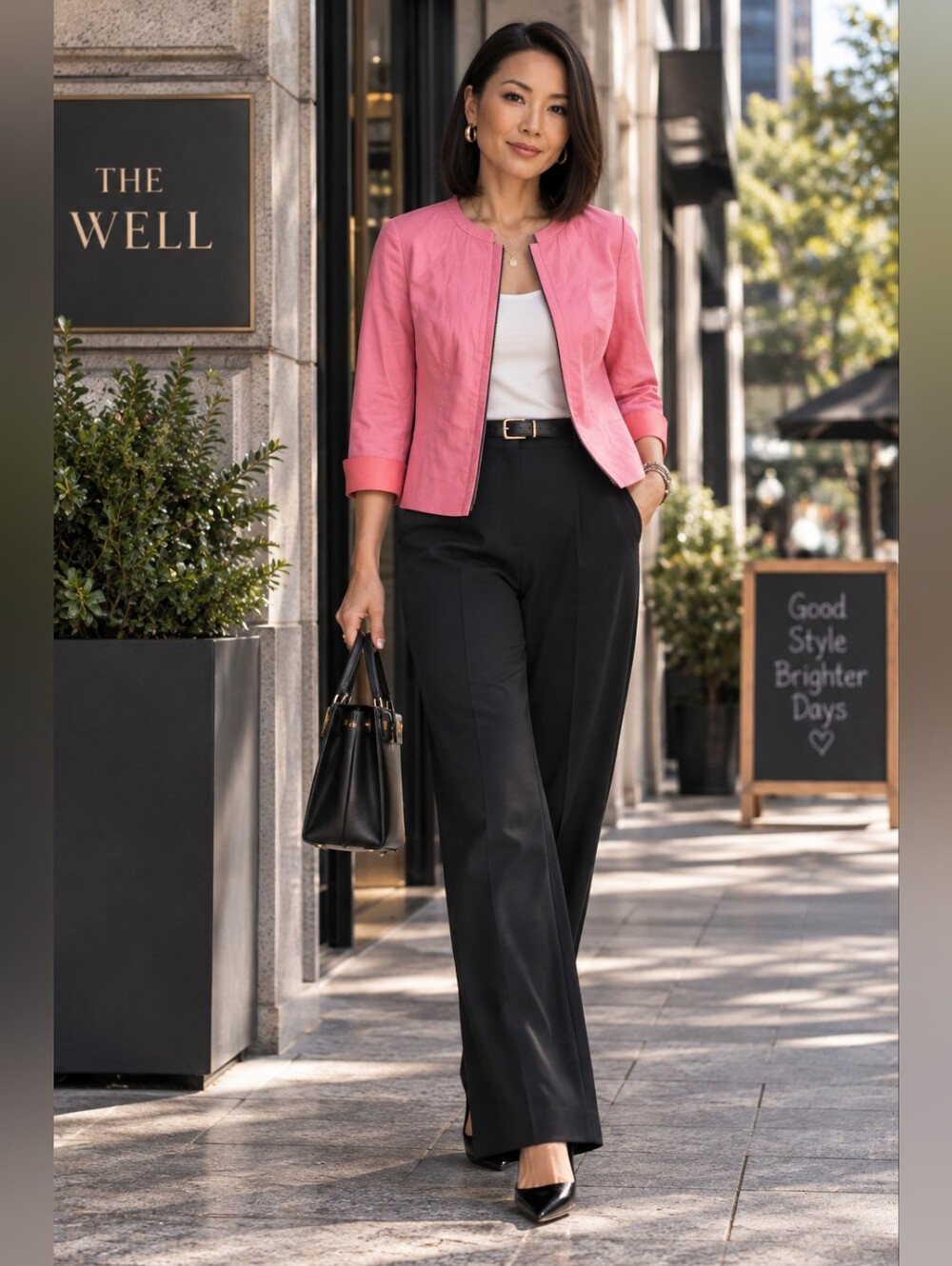 Lafayette 148 new york pink dual direction zip front jacket size 8